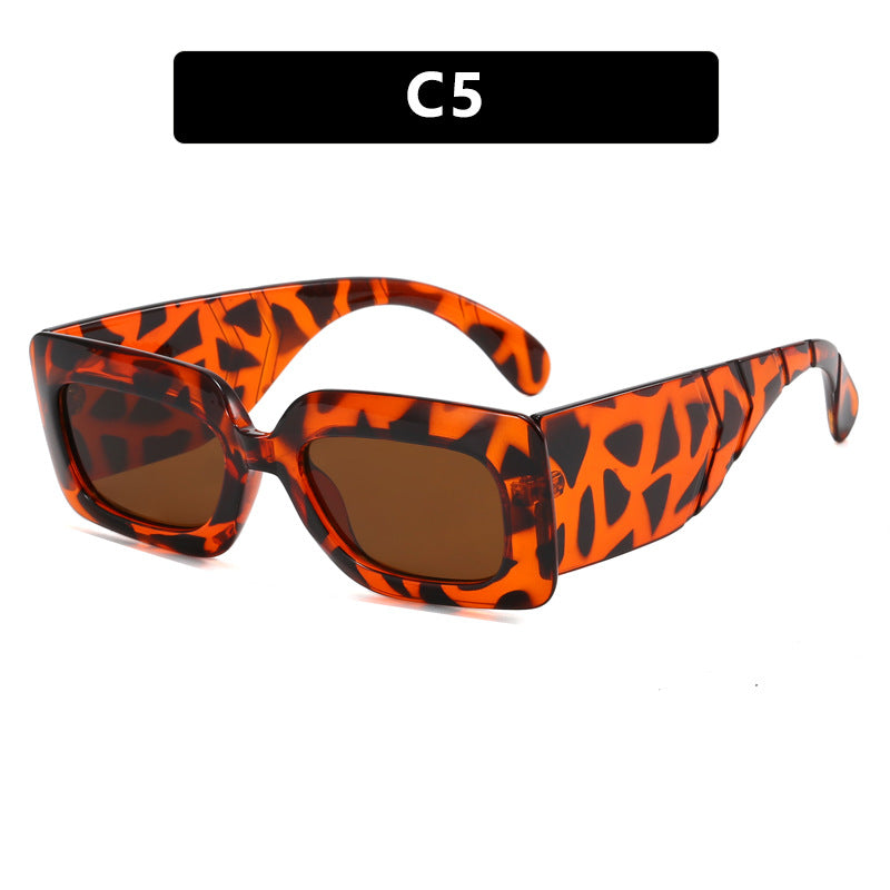 Damen extravagante Sonnenbrille mit auffälligem Schlangenmuster Karnz