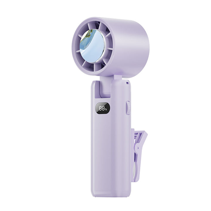 Unisex Tragbarer Clip-Ventilator mit LED-Anzeige Karnz