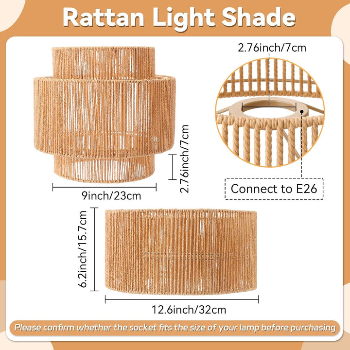 Dekorativer Rattan Aufbewahrungskorb Karnz