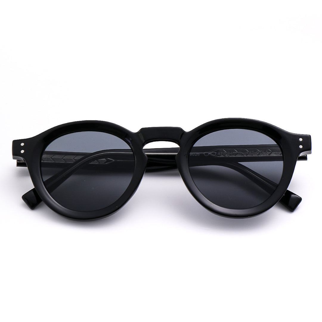Damen modische Sonnenbrille im klassischen Rundstil Karnz