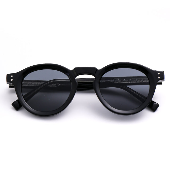 Damen modische Sonnenbrille im klassischen Rundstil Karnz