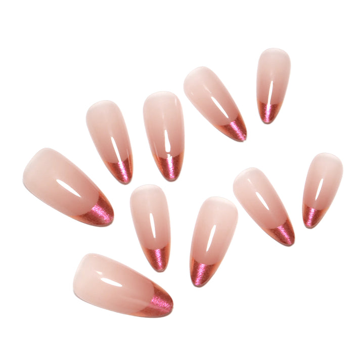 Künstliche Nagelverlängerungen mit elegantem Ombre-Design Karnz