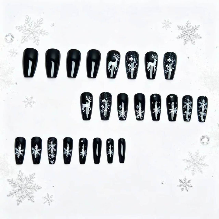 Winter-Themen 3D Nagelkunst Karnz