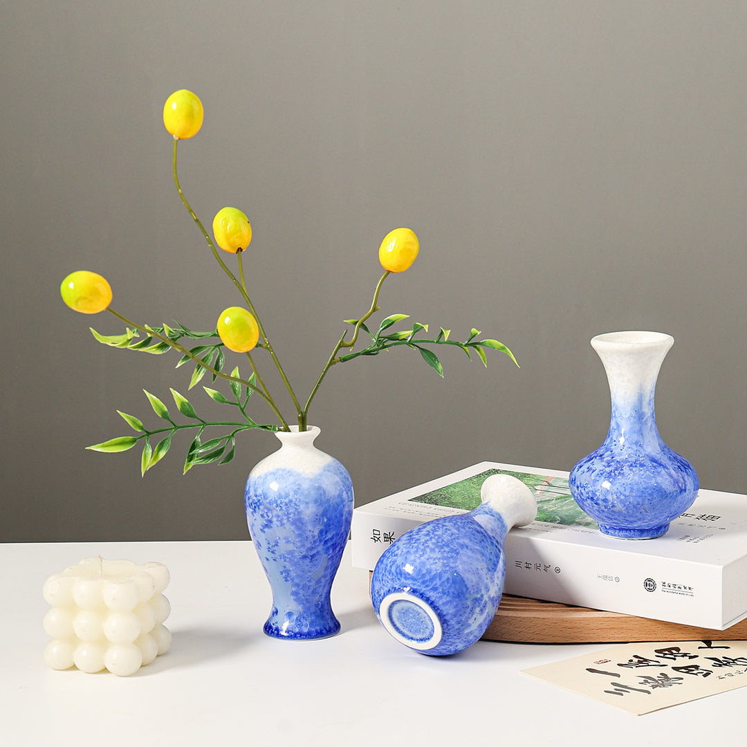 Künstlerisches Blumenmuster Keramikw vase