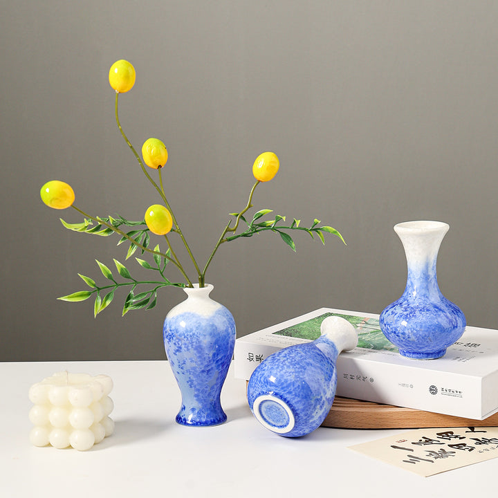 Künstlerisches Blumenmuster Keramikw vase