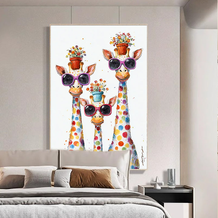 Giraffe Themen Leinwand Kunst
