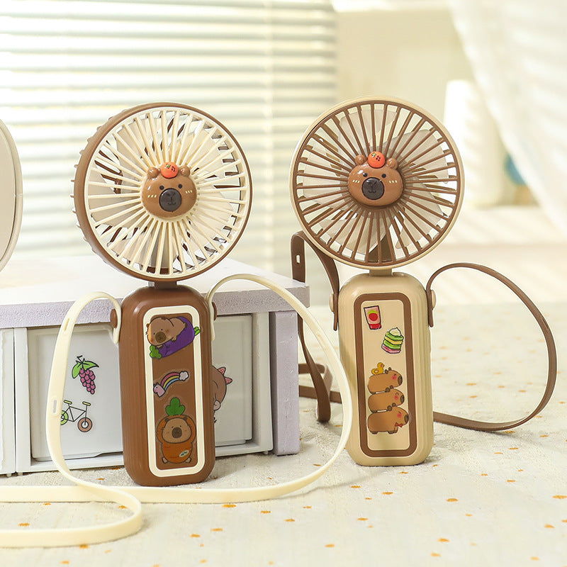 Damen Tragbarer Mini-Handventilator mit süßem Tiermotiv Karnz