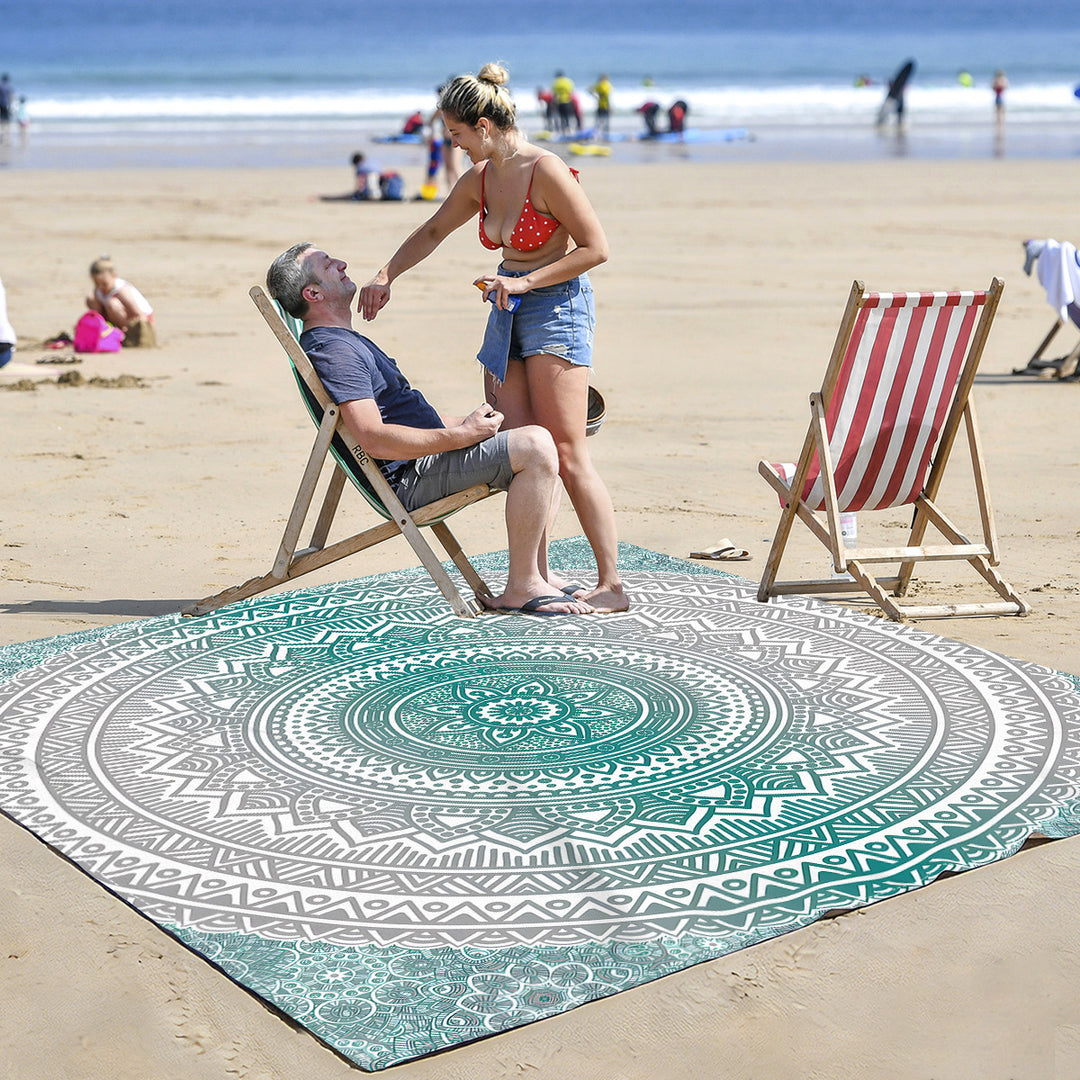 Mandala Design Strandmatte Karnz