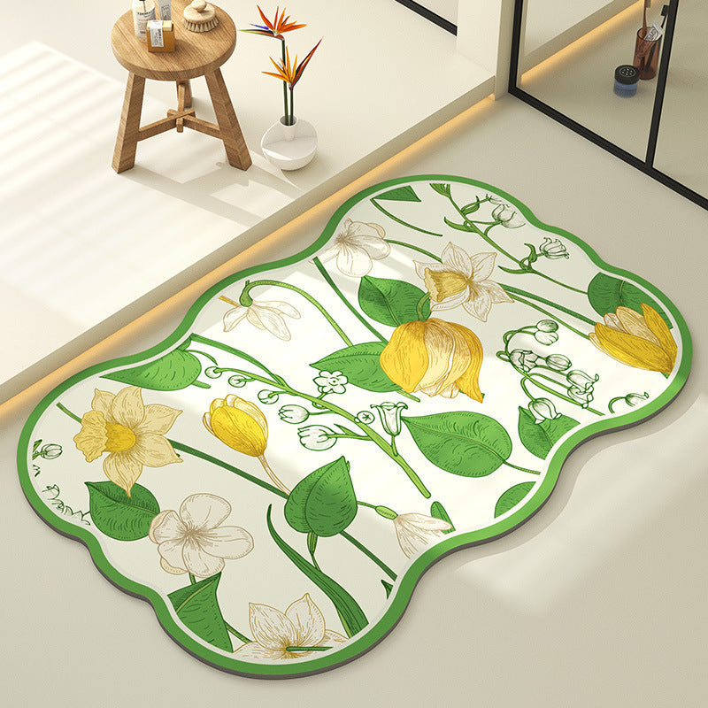 Dekorative Blumen Teppich