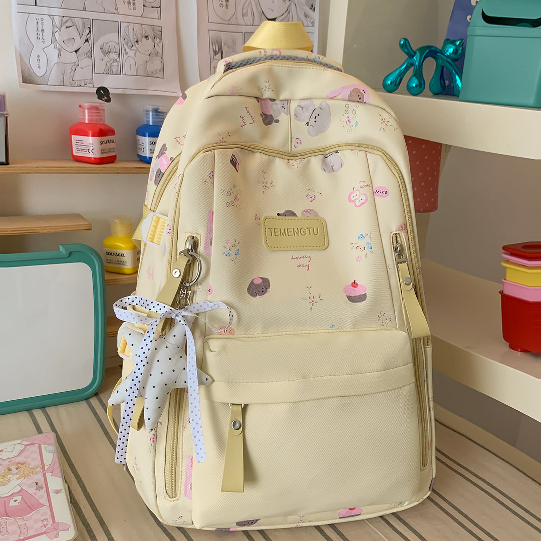 Verspielt Illustrierter Rucksack Karnz 1791205930