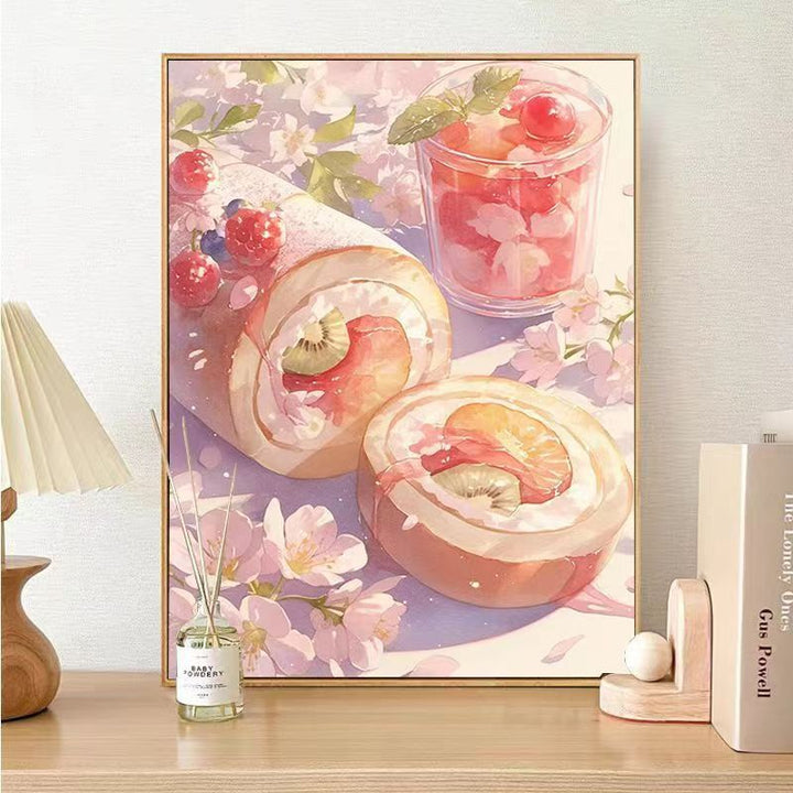 Gourmet Dessert-Themen Leinwand Wandkunst Karnz