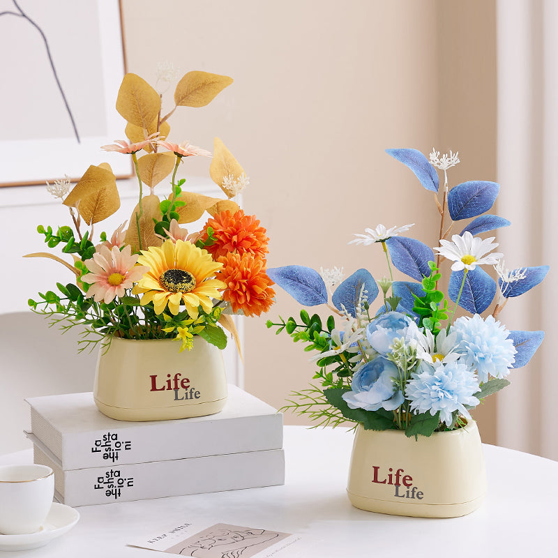 Lebensechte Dekorative Blumenanordnung