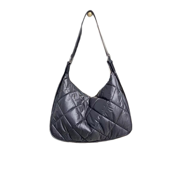 Gepolsterte Stepp-Schultertasche