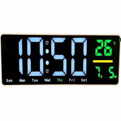 Digitaler Wandwecker mit Temperatur- und Kalenderanzeige Karnz