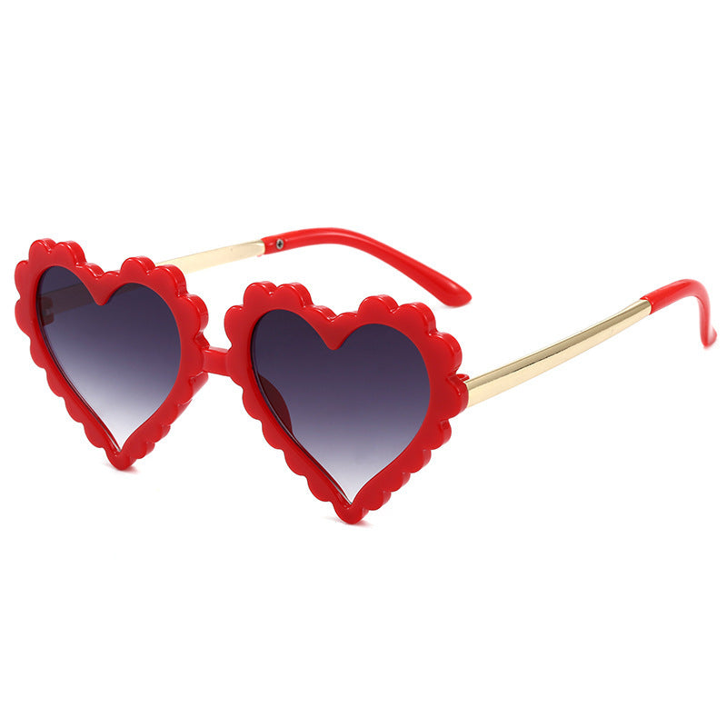 Damen Herzförmige Fashion-Sonnenbrille Karnz