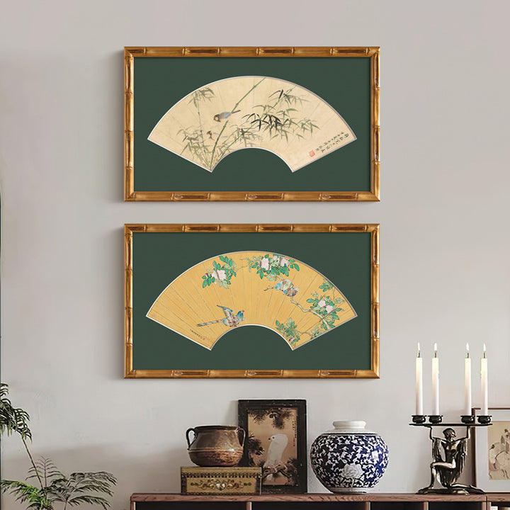 Eingemachtes Bambus Kunstdisplay