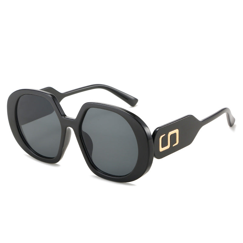 Damen oversized Sonnenbrille mit markantem Rahmen und UV-Schutz Karnz
