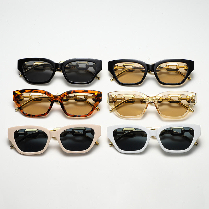 Damen Sonnenbrille mit einzigartigem Kettendesign Karnz