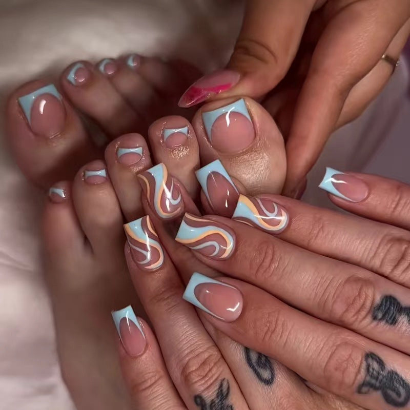 Künstlerisches Marmor Nagelkunst Set Karnz