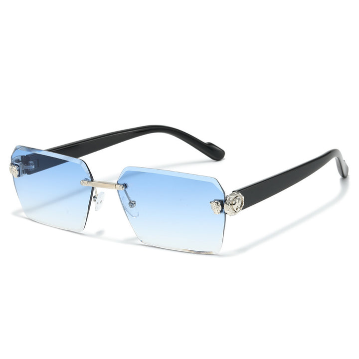 Stylische moderne rechteckige Sonnenbrille Karnz