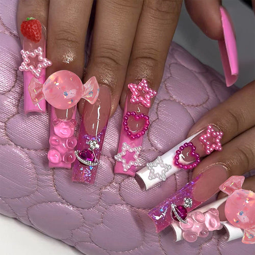 Dekoratives Press-On Nagelkunstset Karnz