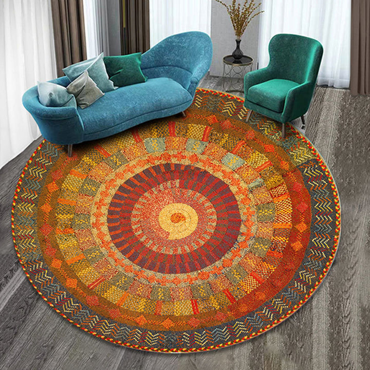 Künstlerisches Mandala-Muster Teppich