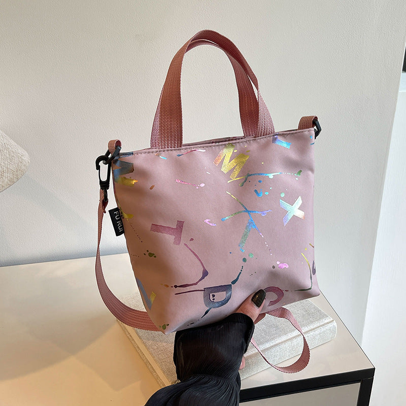 WoArtistic gemusterte Mini-Tote-Bag Karnz