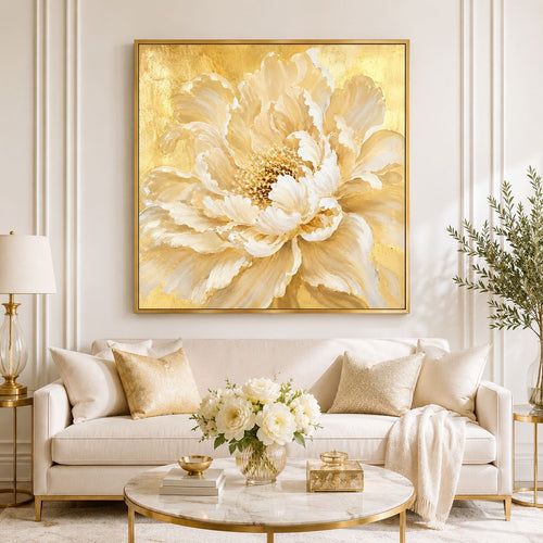 Elegante florale Leinwandkunst