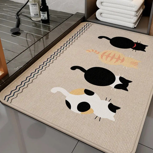 Katzen-Themen Weiche Badematte