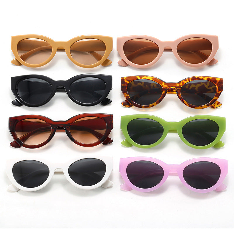 Damen modische quadratische Sonnenbrille mit verspiegelten Gläsern Karnz