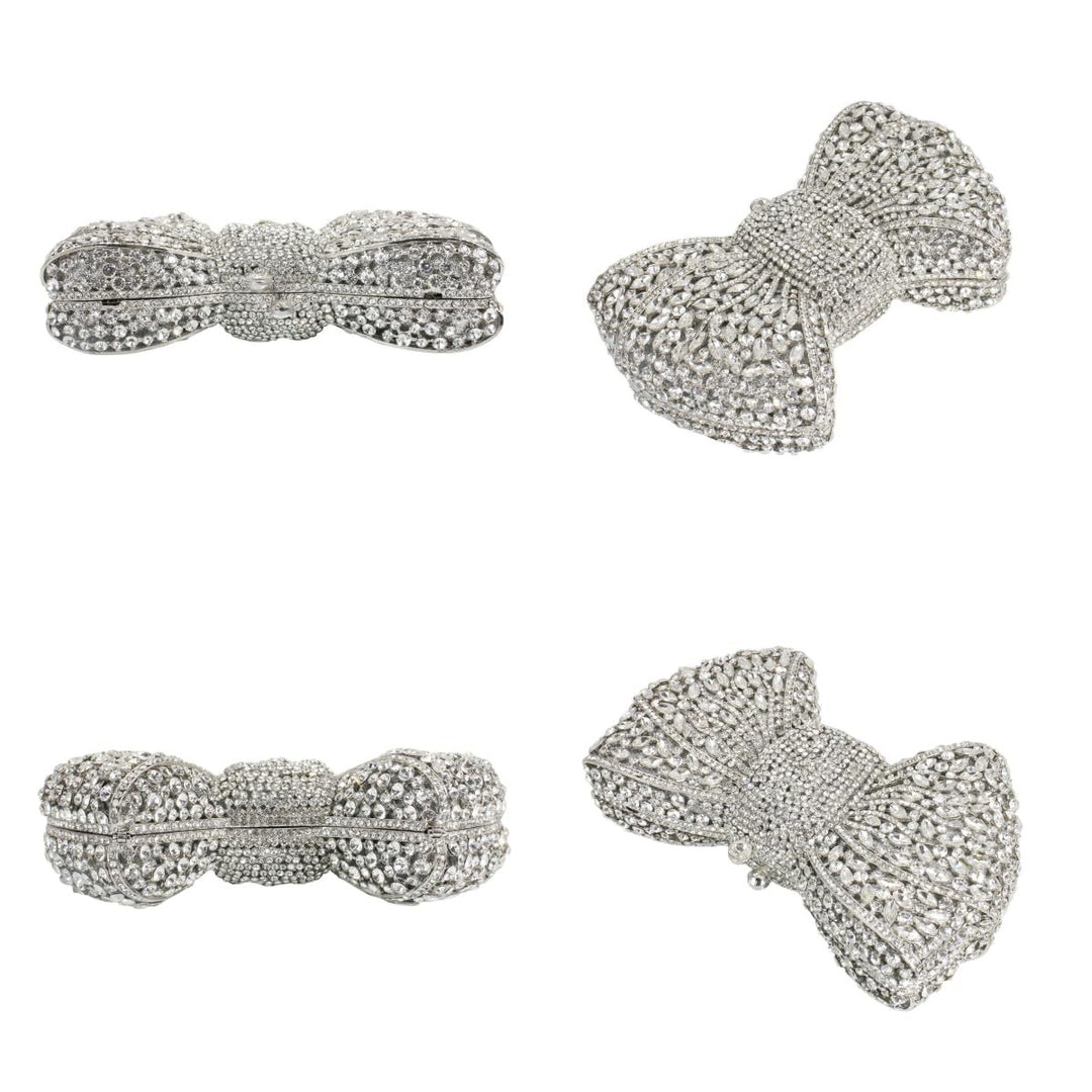 Bogenförmige Strass-Clutch