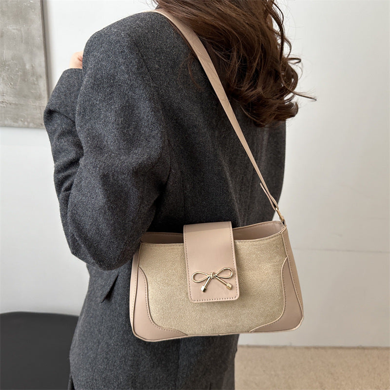 Stylish Faux Suede Handtasche Karnz