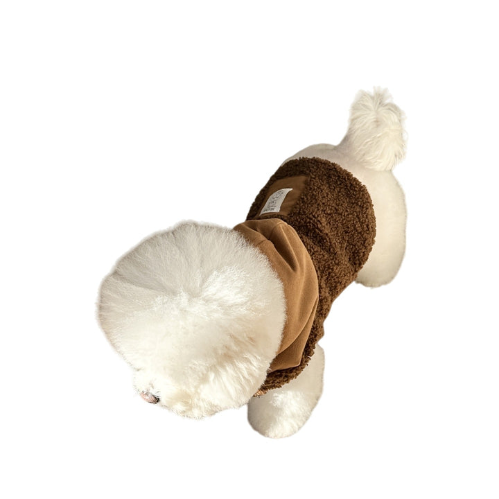 Hooded Sherpa-gefütterter Haustiermantel