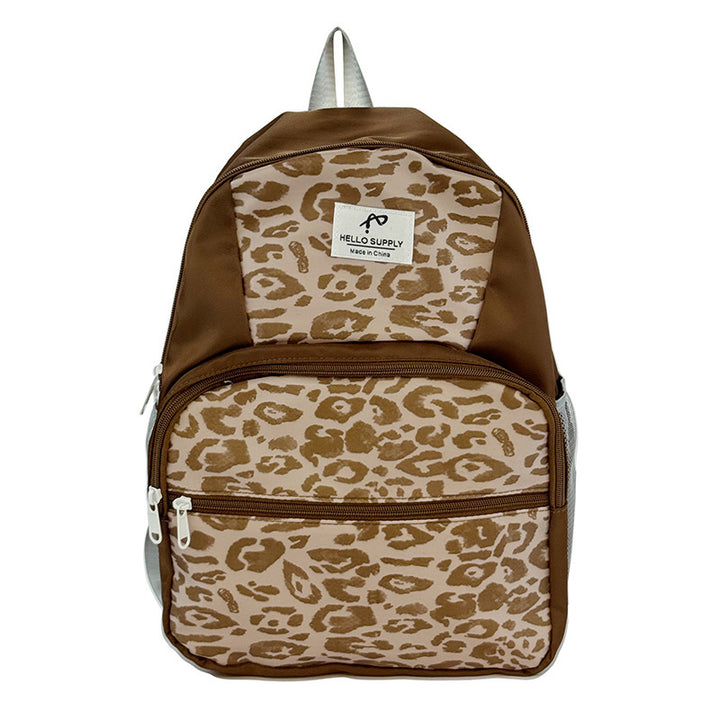 Stylischer Leopardenmuster-Rucksack