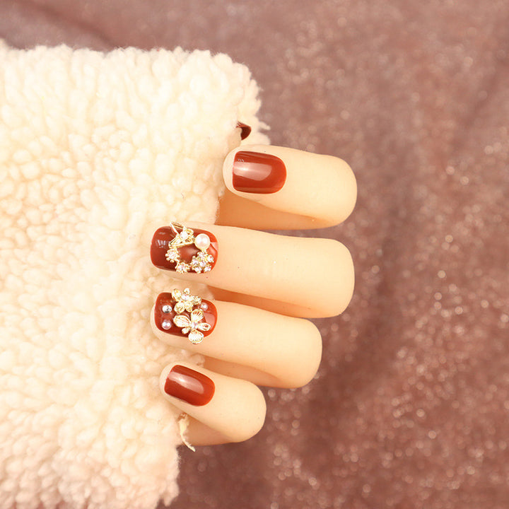 Dekorativer Strass Press-On Nagel Set