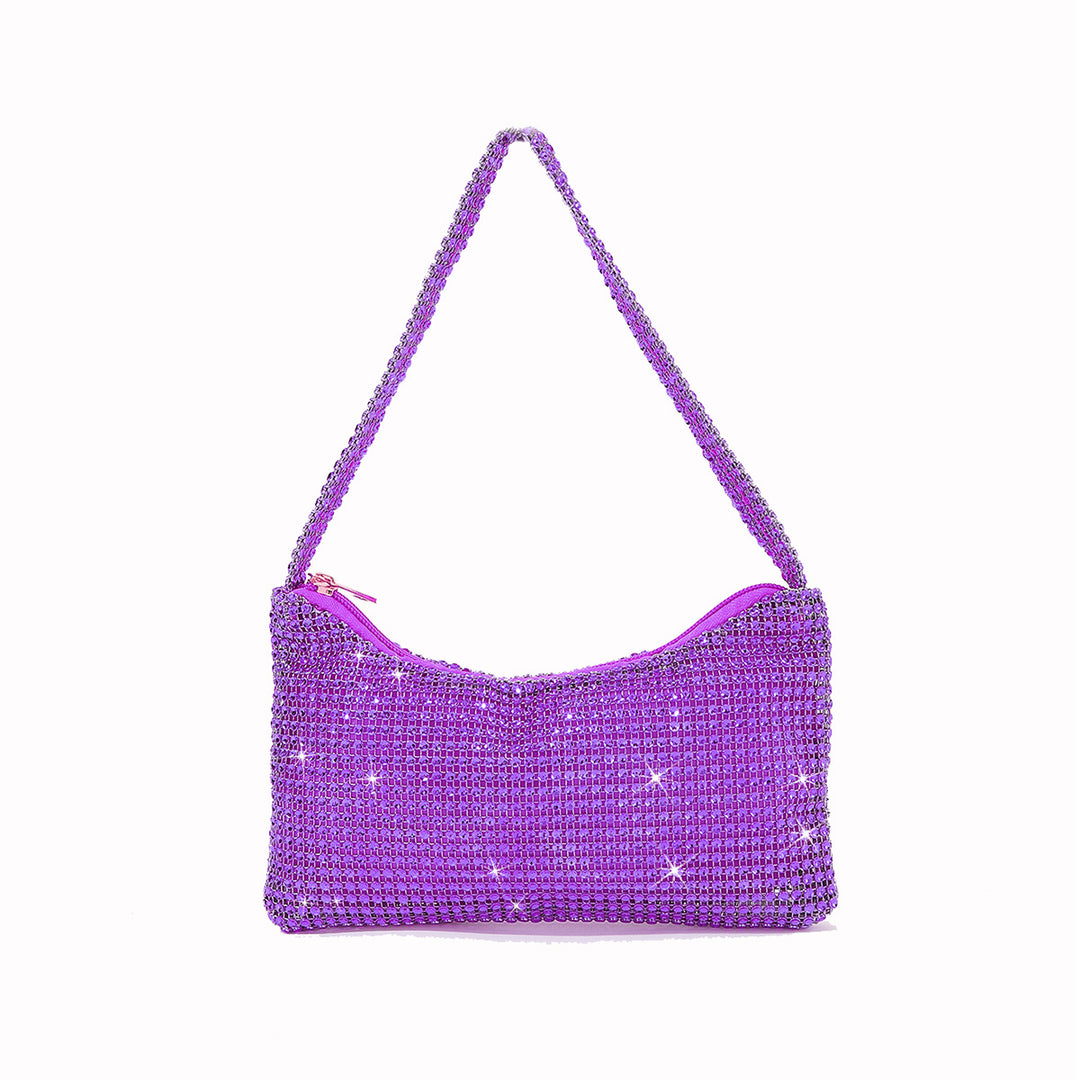Elegante, mit Strass verzierte Handtasche