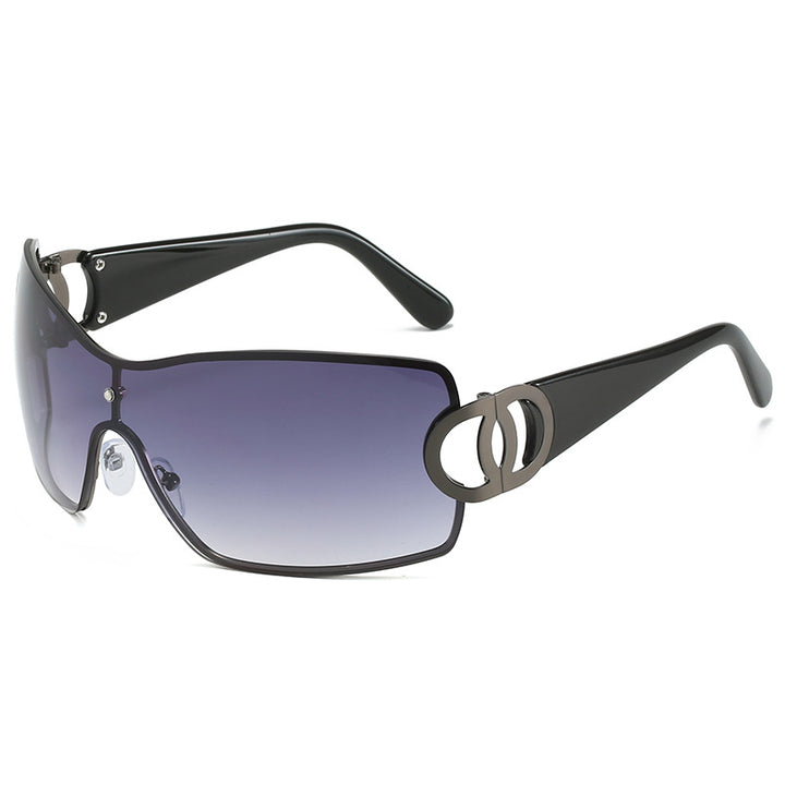 Stylische Chunky Quadratrahmen Sonnenbrillen Karnz