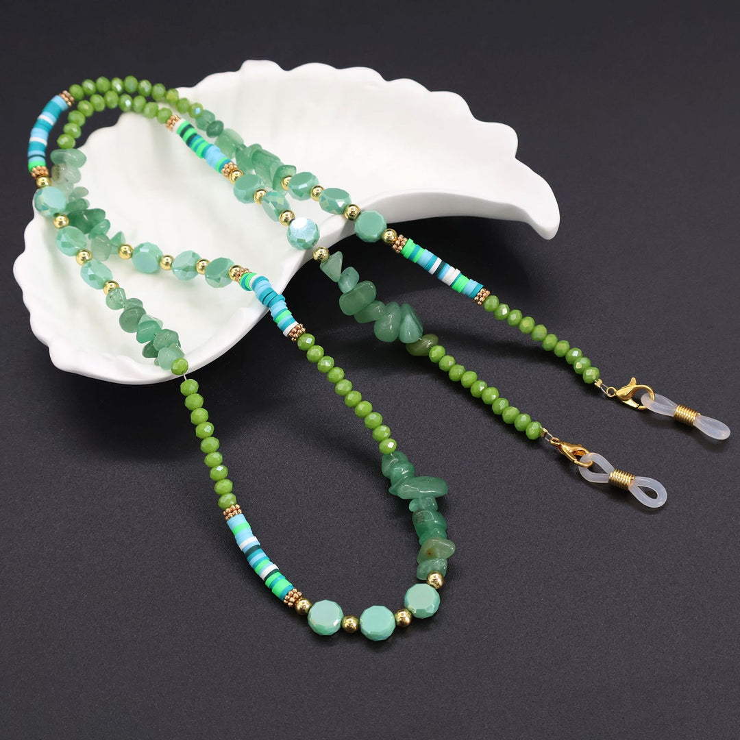 Bohemian Perlen Brillen Kette Karnz