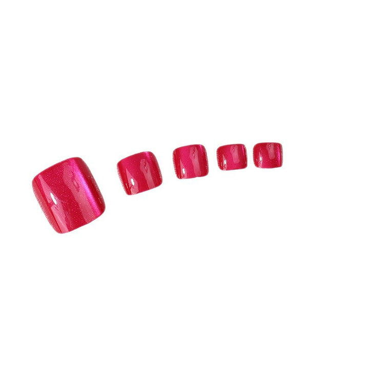 Elegante Glänzende Press-On Nagelset Karnz