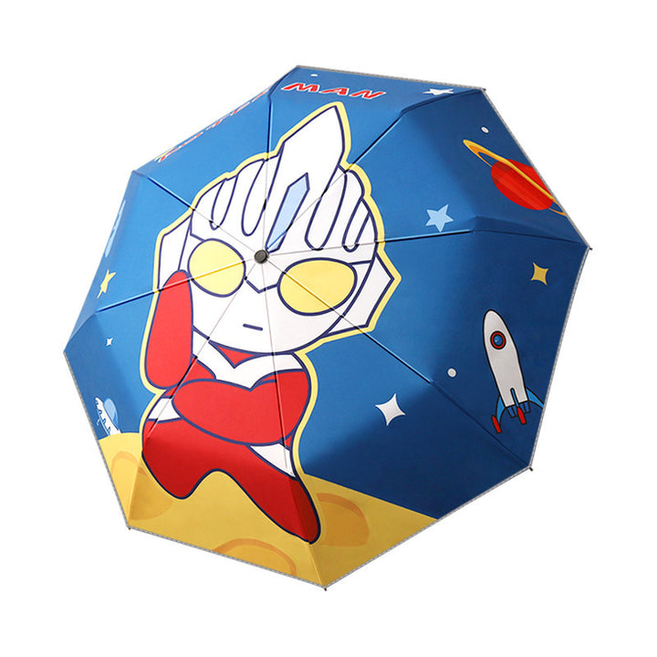 Damen Kinder Regenschirm mit Dinosaurier-Motiv Karnz