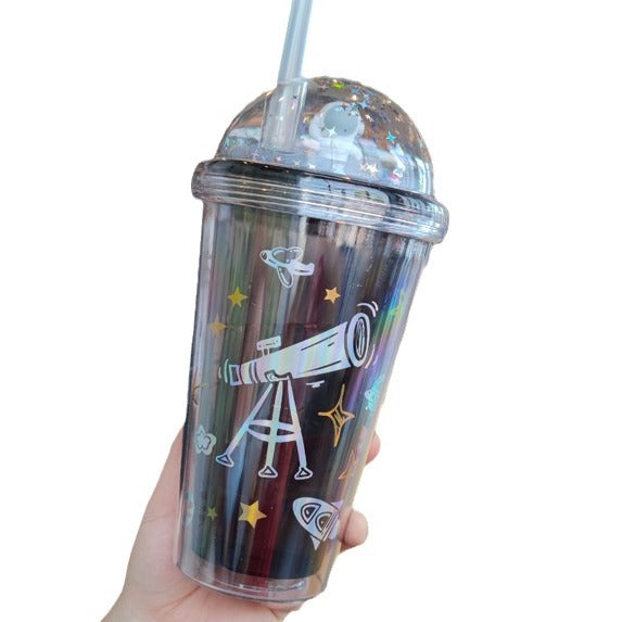 Damen personalisierte Trinkbecher mit kinderfreundlichem Astronauten-Design Karnz