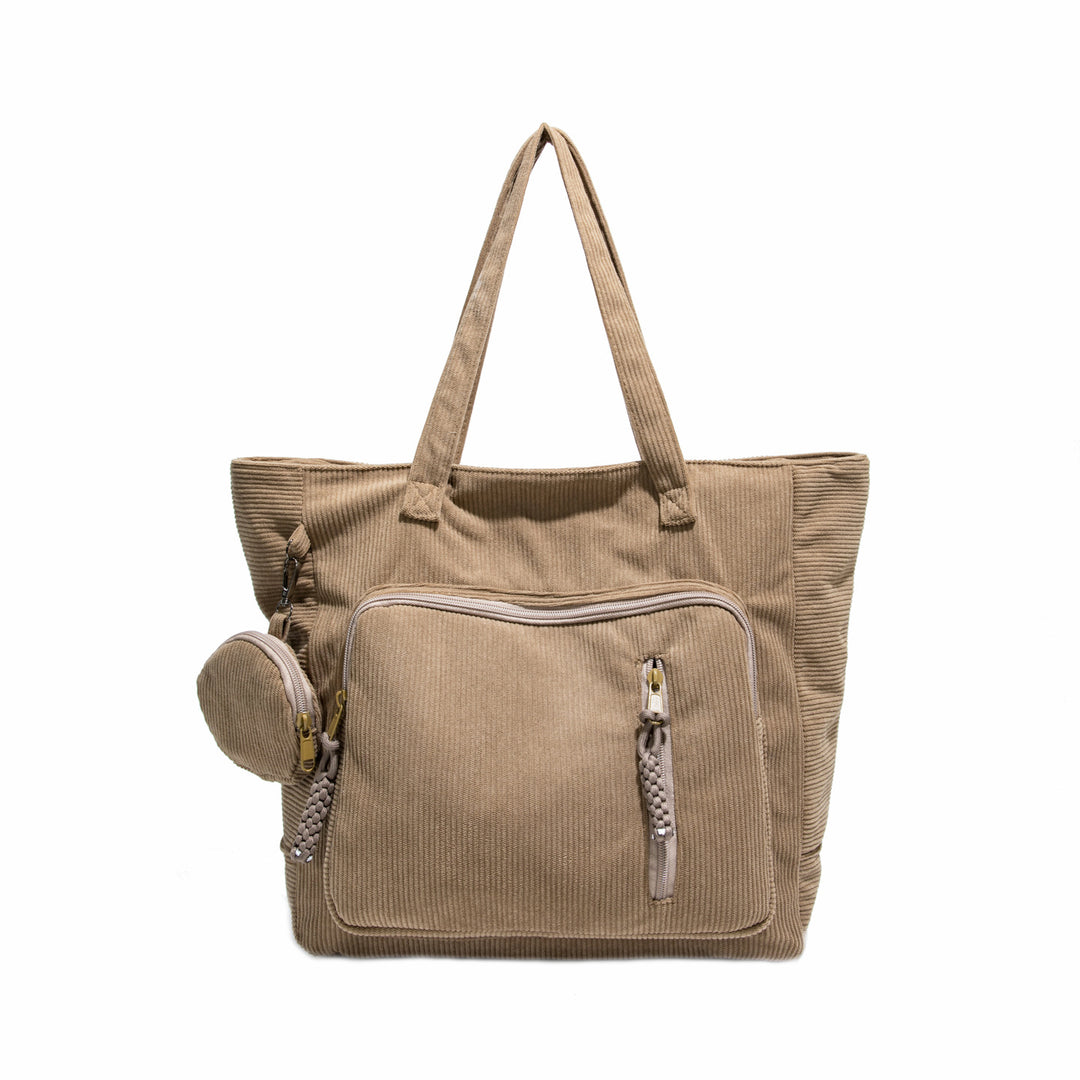 WoSpacious Mehrfach-Taschen Canvas Einkaufstasche Karnz