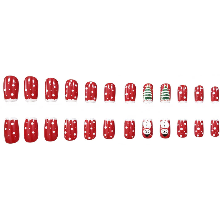 Festliche Weihnachts-Themen Acryl-Nagelkunst Karnz