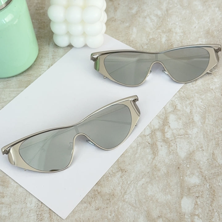 Modebewusste Shield-Sonnenbrille Karnz