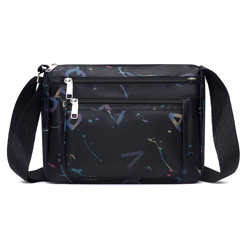 WoStylish Multi-Zipper Umhängetasche