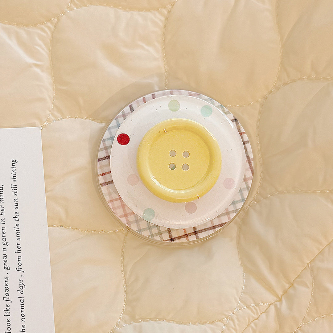 Dekorativer Untersetzer im Button-Design Karnz