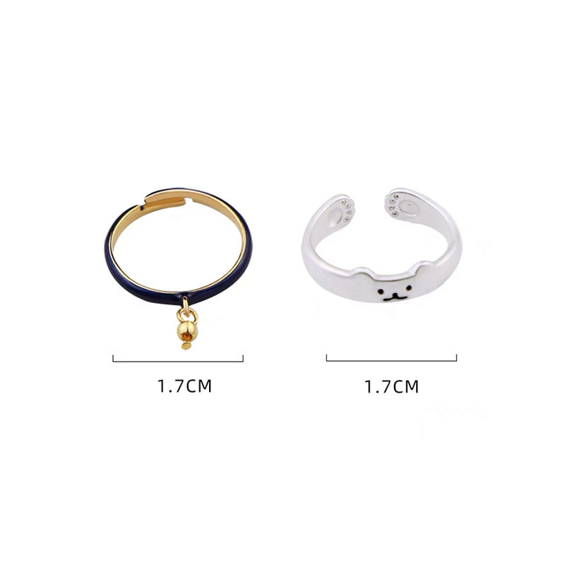 Süßes Tierpfoten-Ring-Set Karnz