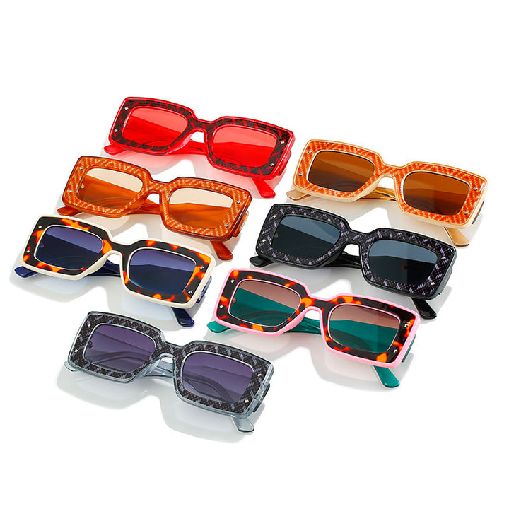Fette geometrische Sonnenbrille Karnz