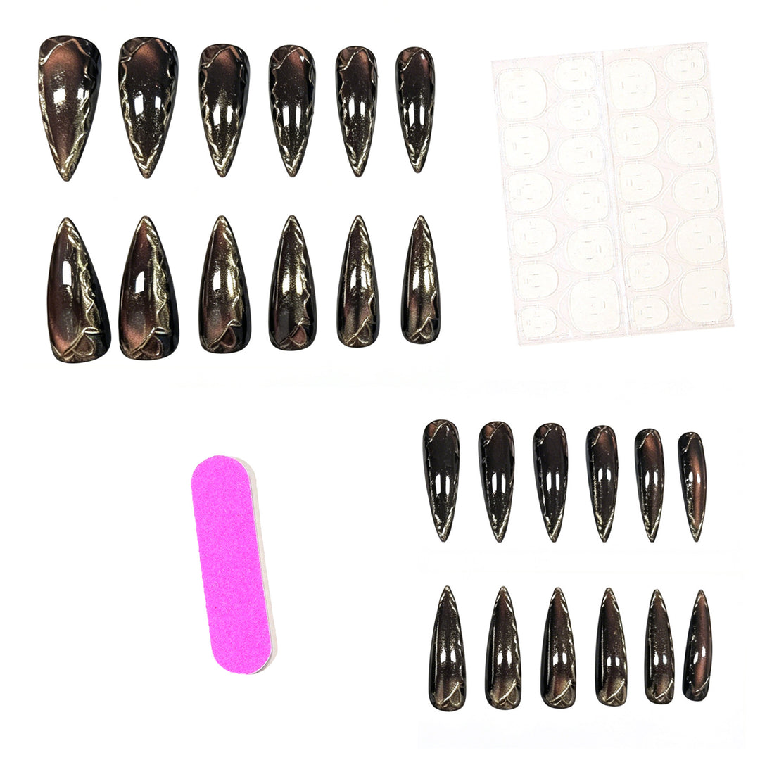 Elegante Stiletto-Nagelverlängerungen Karnz