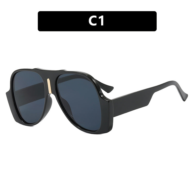 Damen quadratische Sonnenbrille mit einzigartigem tiermuster Rahmen und UV-Schutz Karnz